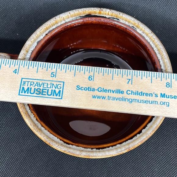 Brown Drip Glaze Open Sugar Bowl - Picture 2 of 3